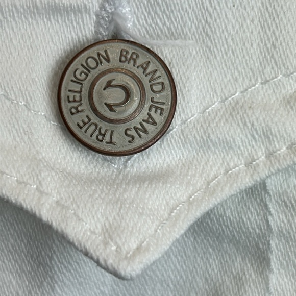 True Religion Billy Women’s White  Jeans size 28 - Picture 4 of 13